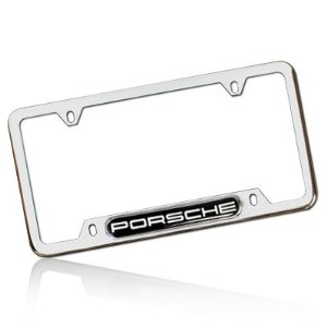 porsche license frame