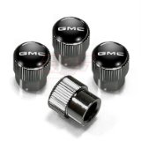 GMC tire valve caps black