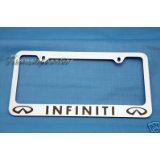 infinity license plate frame