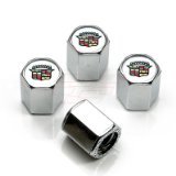 cadillac tire valve caps white