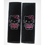 seat belt cover hello kitty rhinestone