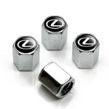 lexus tire valve caps silver