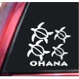 ohana honu family decal white