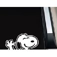 snoopy waving decal