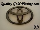 Toyota emblem black pearl